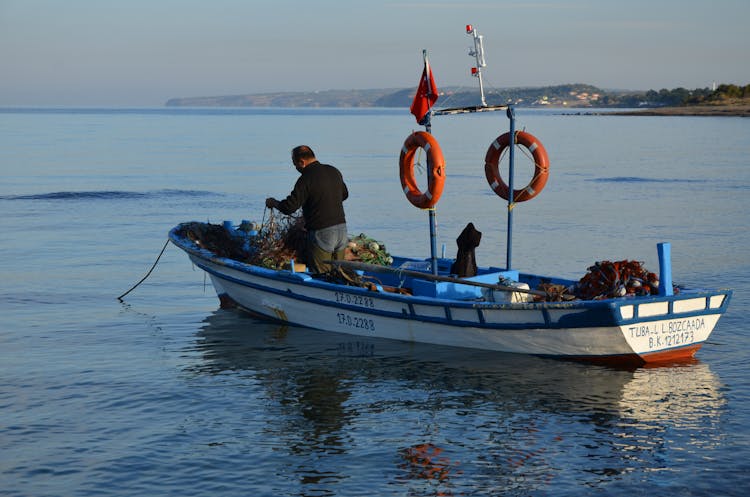 A Man Fishing