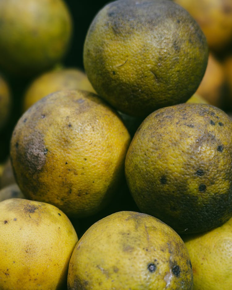 Close Up Of Green Lemons