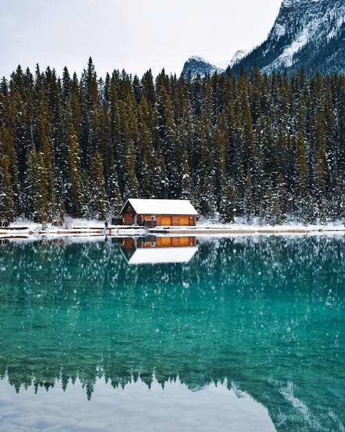無料 winterlakemountainsalberta, カナダ, シーズンの無料の写真素材 写真素材