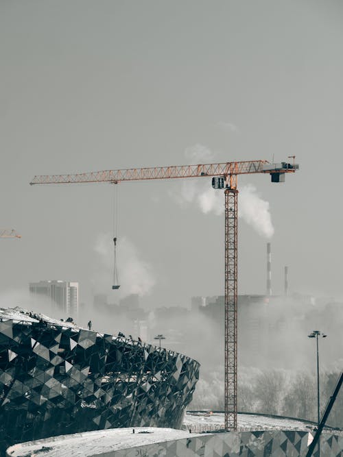 Základová fotografie zdarma na téma jeřáb, průmyslový, stavební stroje