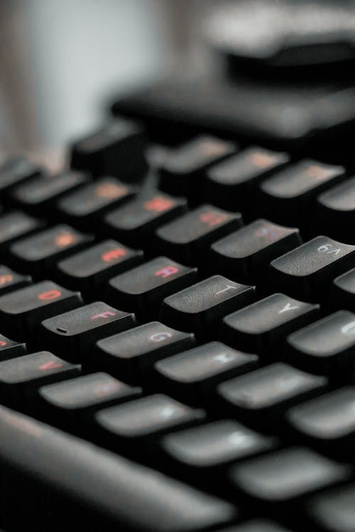 Free Black Computer Keyboard  Stock Photo