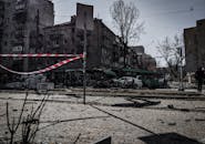 War Destruction in Ukrainian City