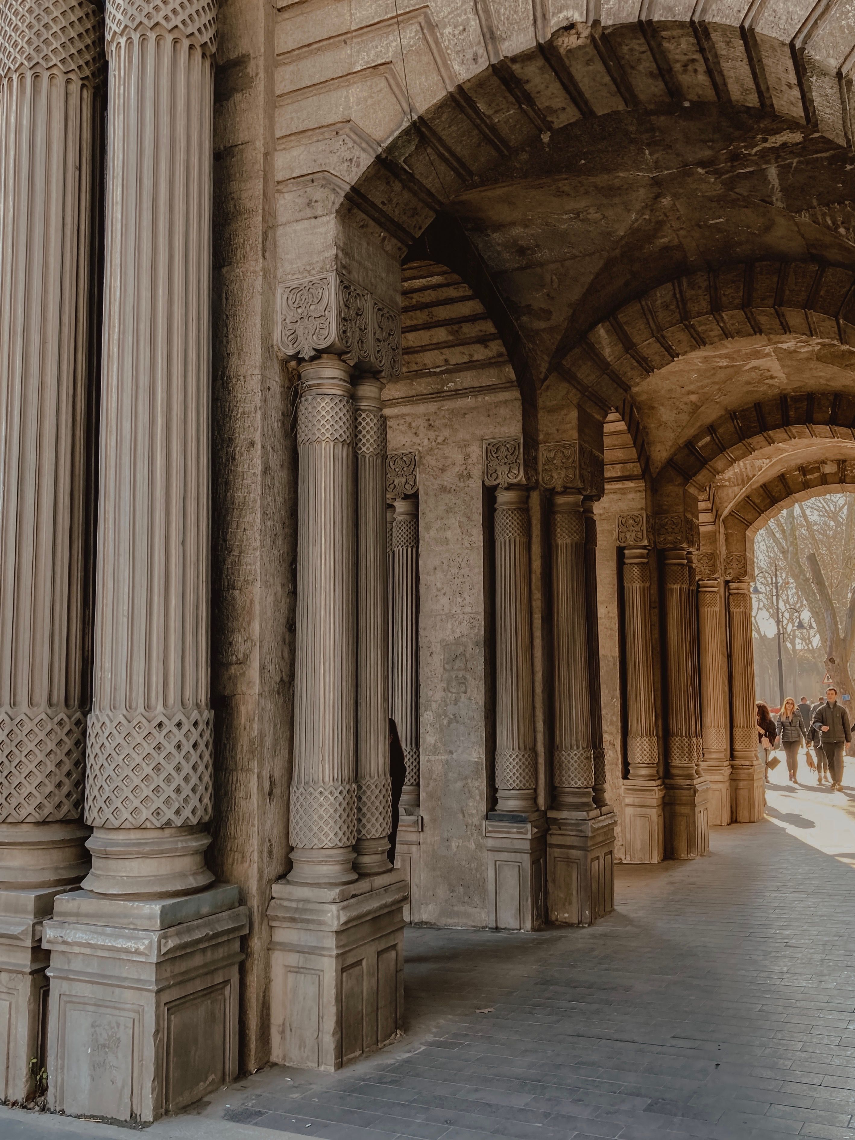 The Decor on the Columns · Free Stock Photo