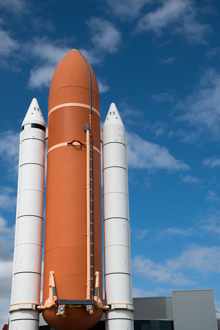 Space Shuttle Stack In The Kennedy Space Center Visitor Complex In Merritt Island, Florida, United States