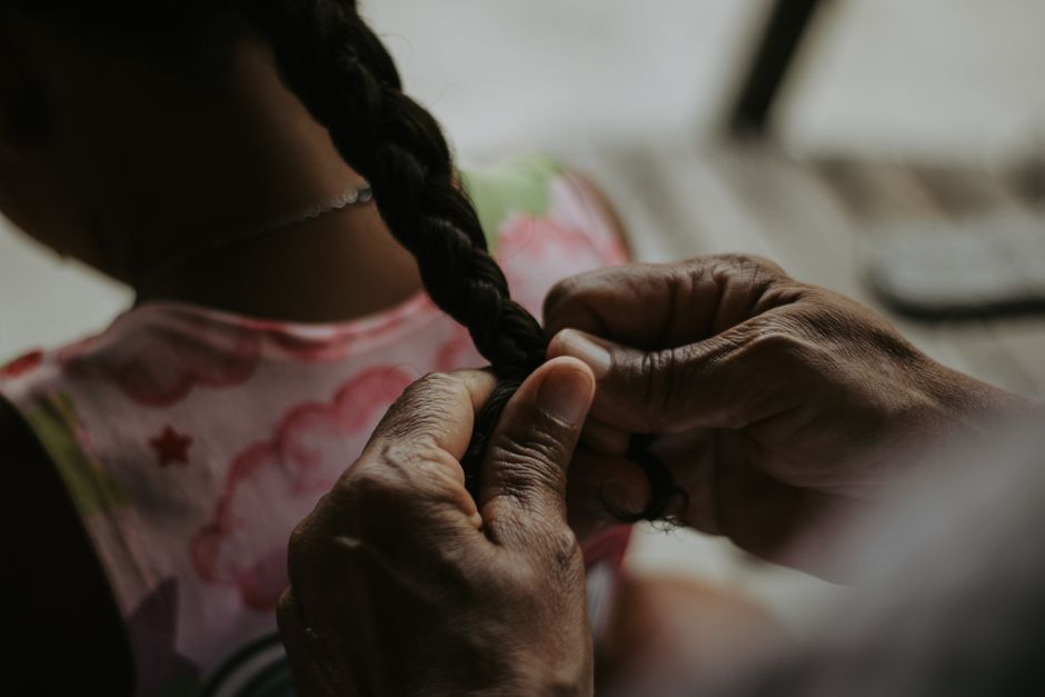 professional hair braiding techniques comparison close-up
