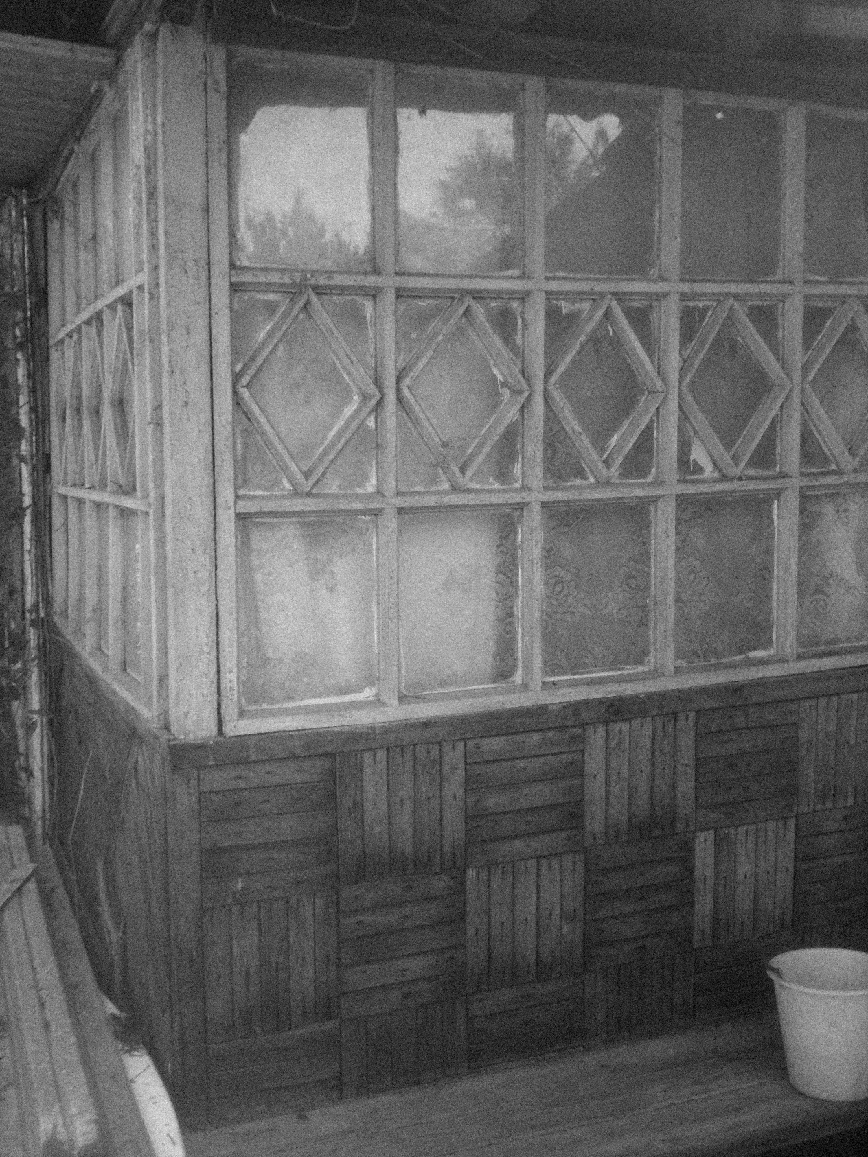 Grayscale Photograph of Windows · Free Stock Photo