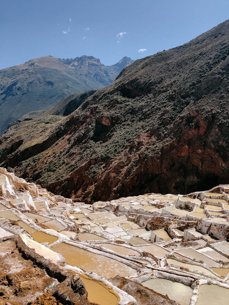 Salt Mines In Mountains