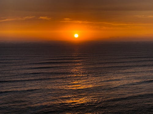 Darmowe zdjęcie z galerii z morze, ocean, pomarańcza