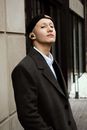 Man in Black Suit Jacket