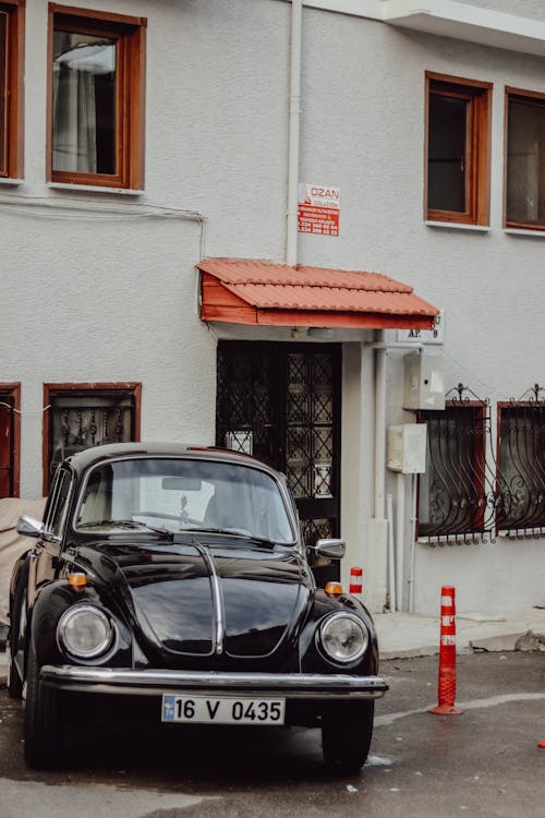 Imagine de stoc gratuită din clasic-car, fotografiere verticală, negru-car