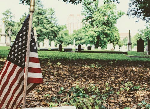 U.s. Flag Stand on National Heroes Cemetery