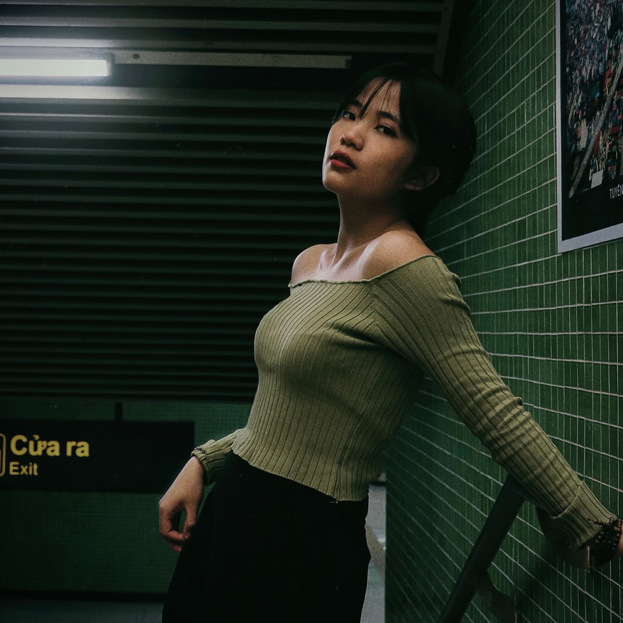 Woman in Subway