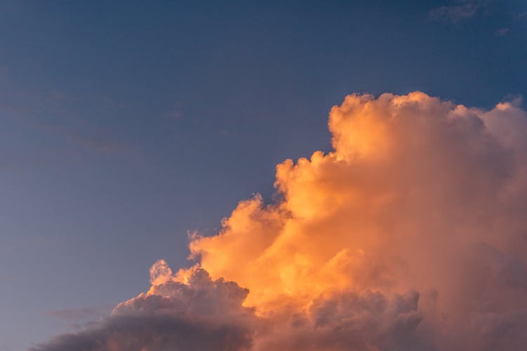 Cloud On Sky At Sunset