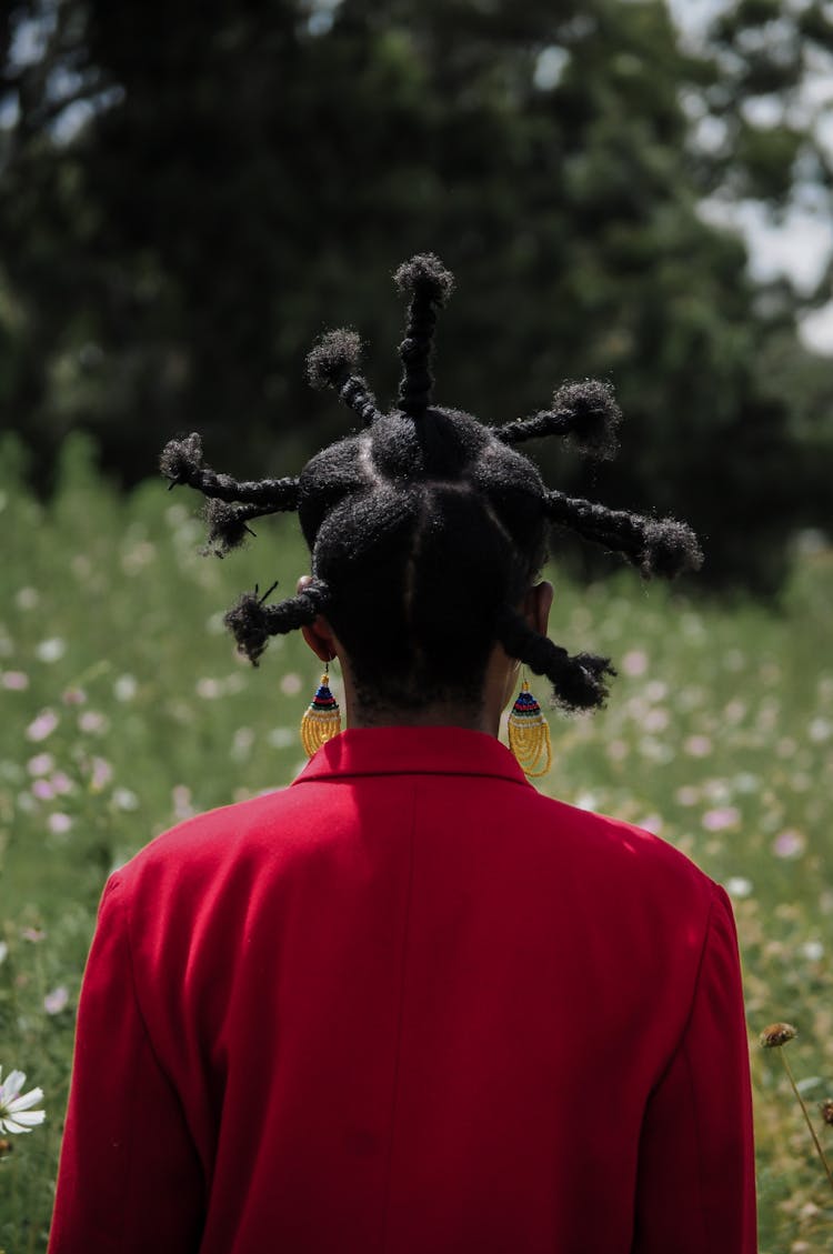 Woman With Fancy Hair