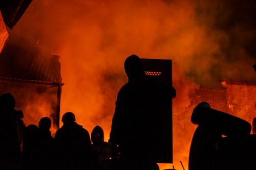 Gratis lagerfoto af brænde, brand, brandmænd