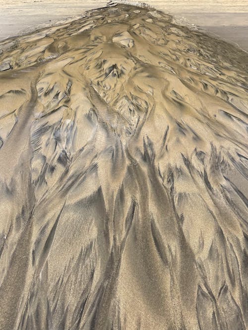 Aerial View of Dunes in Desert