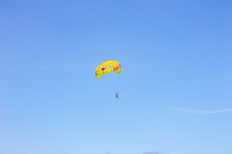 A Person Skydiving