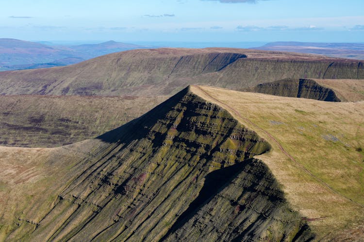 Aerial View Of Brecon Beacons National Park, Wales