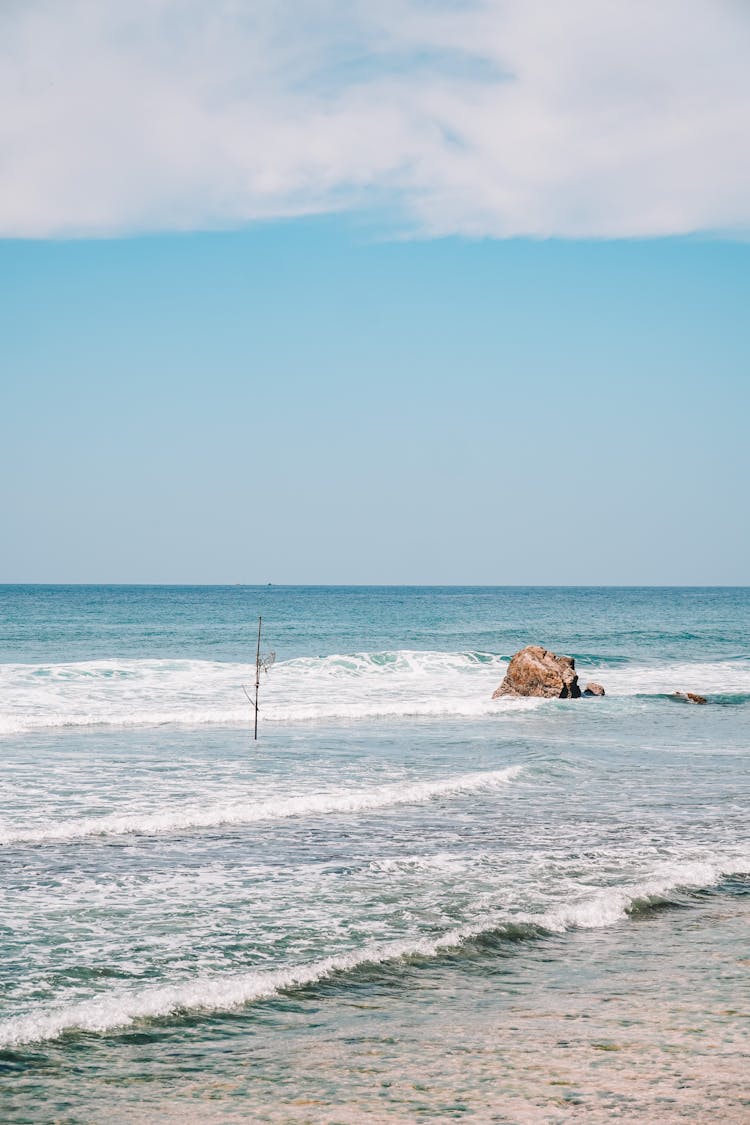 Waves Crashing On Shore