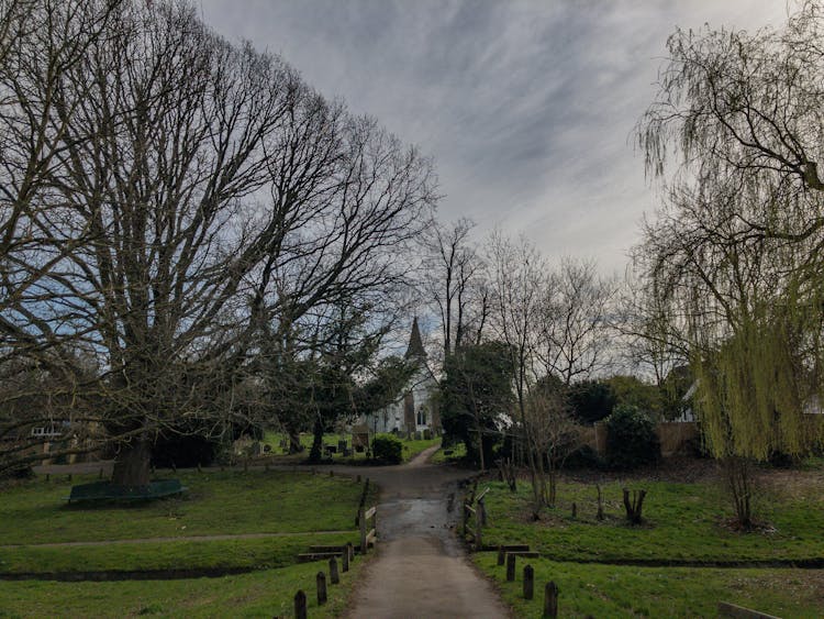 A Path Leading To The St. Mary The Virgin Anglican Church