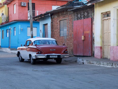 Vintage Car Parked on Street