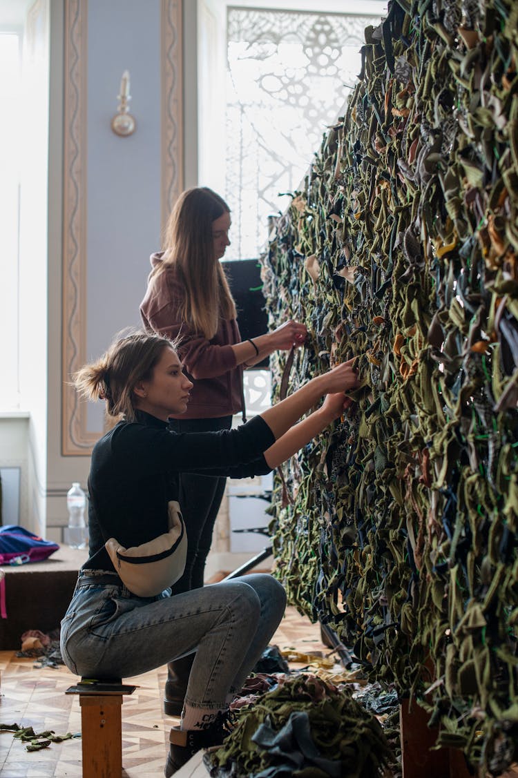 Women Working On Art Project