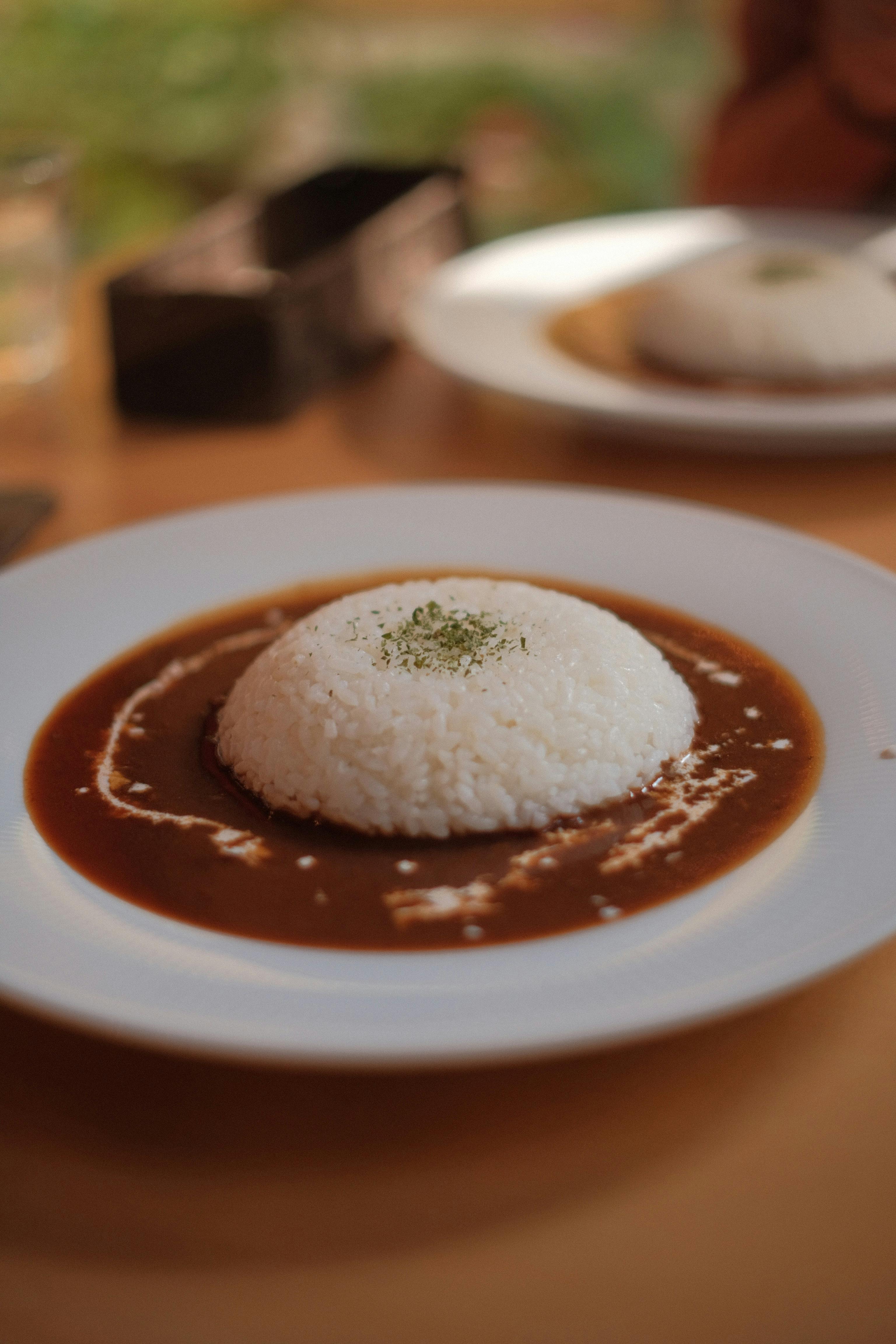 Rice Served in a Restaurant · Free Stock Photo