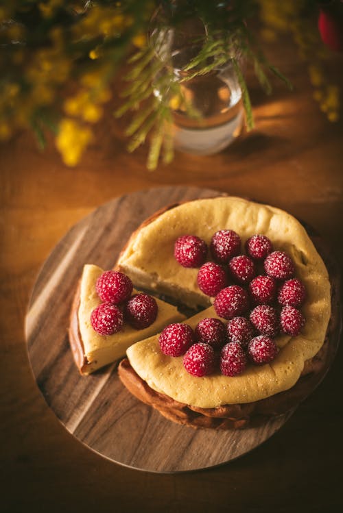 Cheesecake with Raspberries