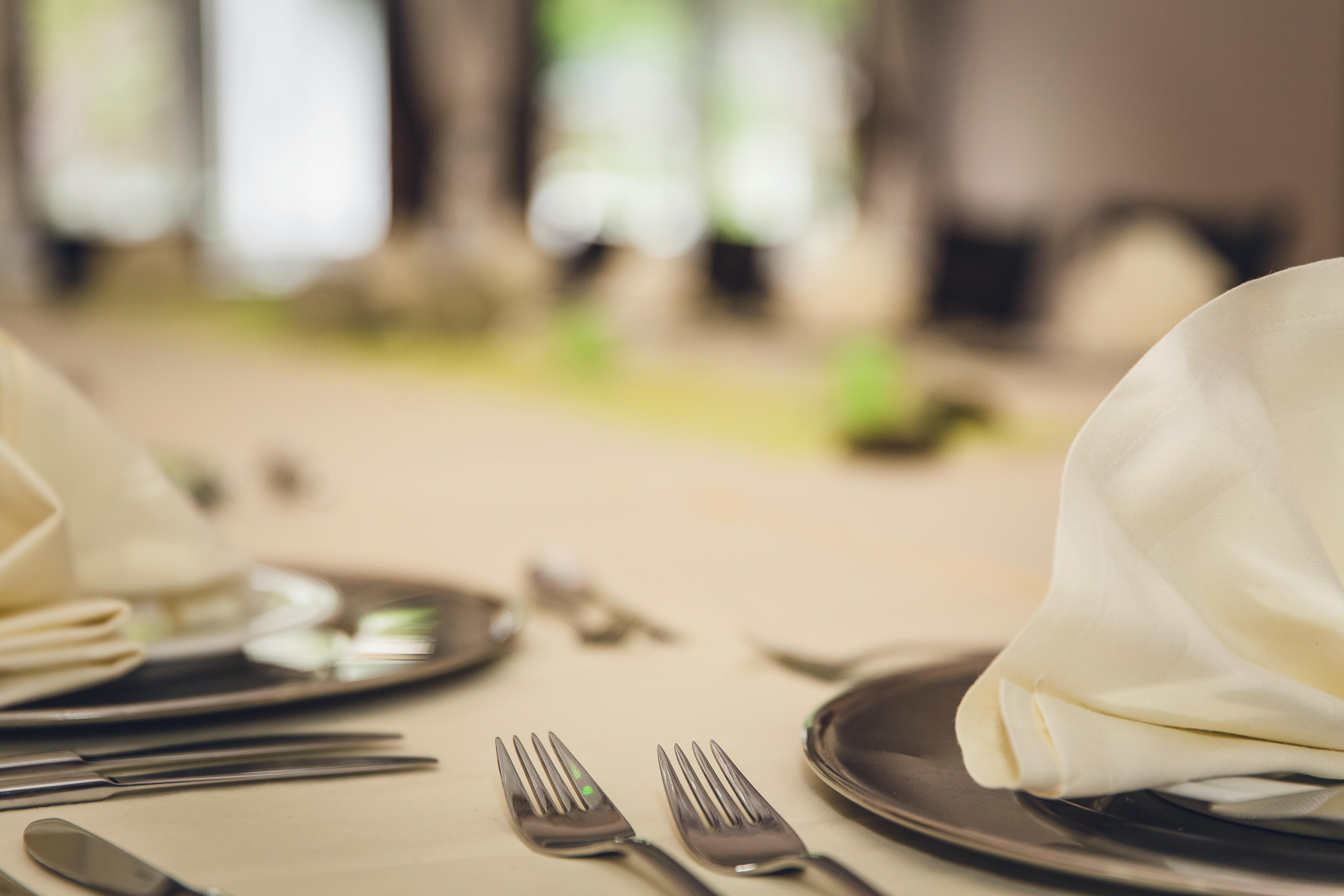 Foto stok gratis tentang alat makan garpu makan malam