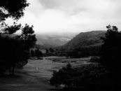Drakensberg Morning Mist Grayscale