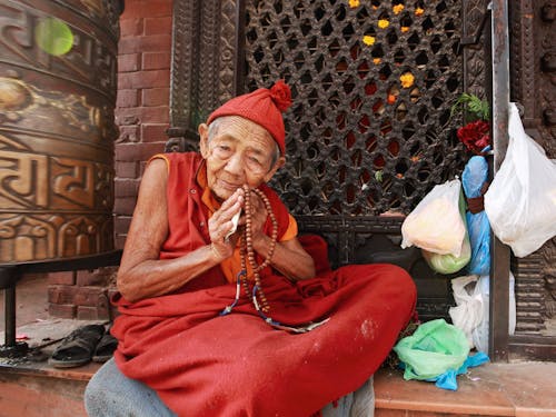 Ingyenes stockfotó buddhista, hagyományos ruhák, idős témában