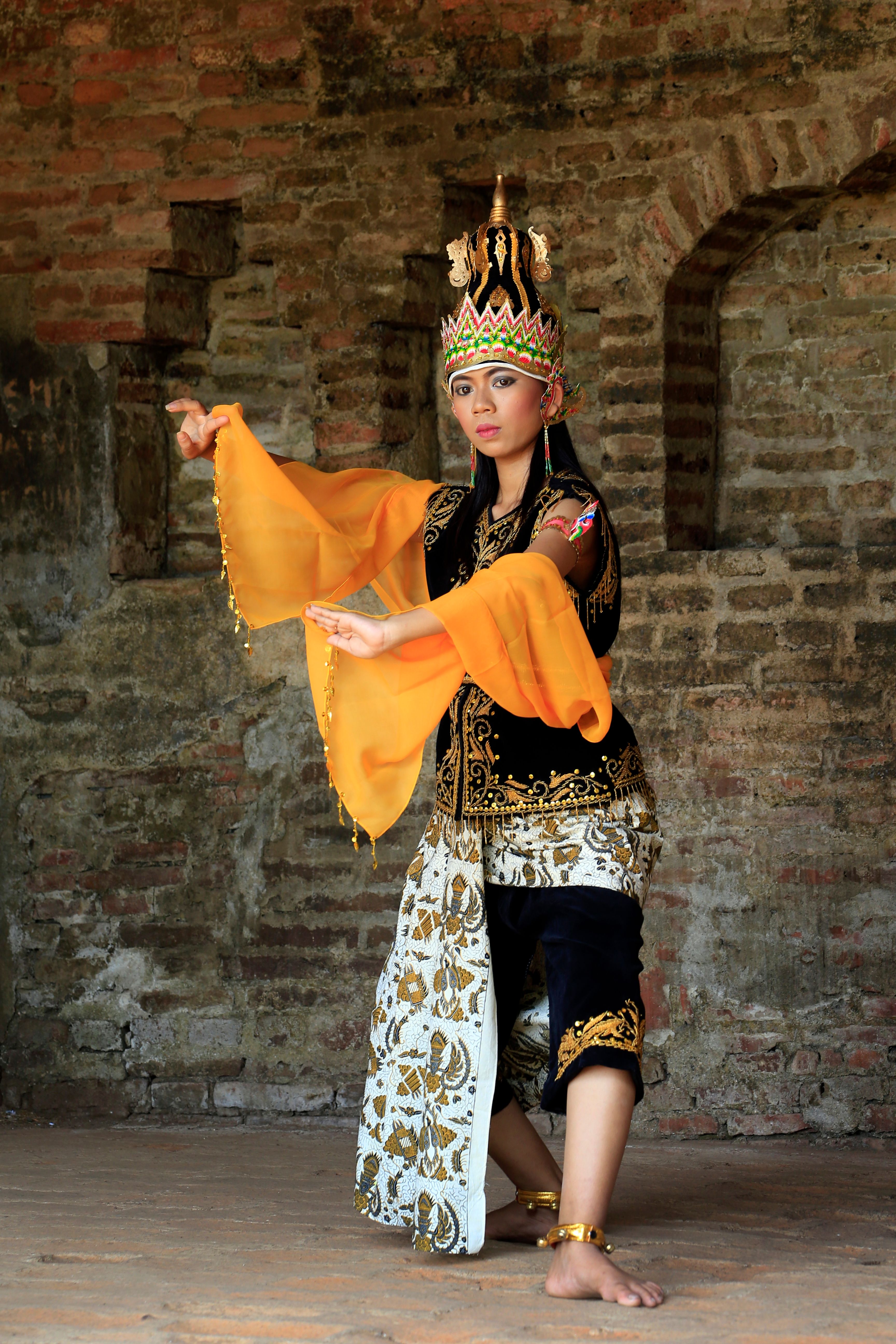 Woman Posing in Traditional Clothing · Free Stock Photo