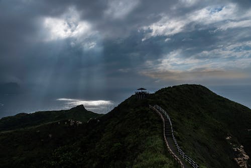 Free stock photo of cloudy skies, light ray