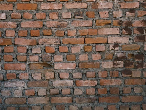 Free Close-Up Photo of Red Brick Wall Stock Photo