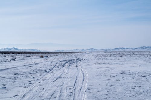 Foto profissional grátis de campo de neve, cazaquistão, chão coberto de neve
