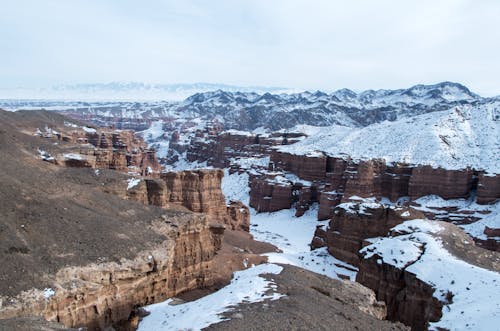 Gratis stockfoto met blauwe lucht, canyon, dronefoto