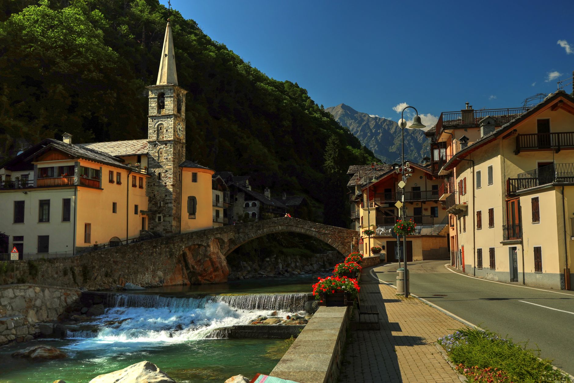 Aosta cityscape