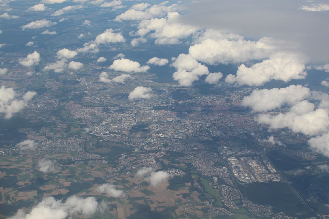 Aerial Photograhy of Clouds over City · Free Stock Photo