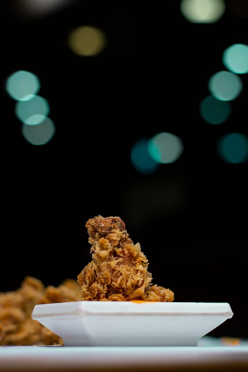 Close-Up Shot of a Delicious Fried Chicken