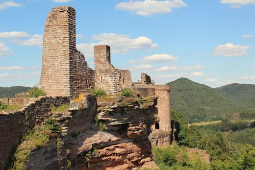 Ruins of Castle and Forest on Hills