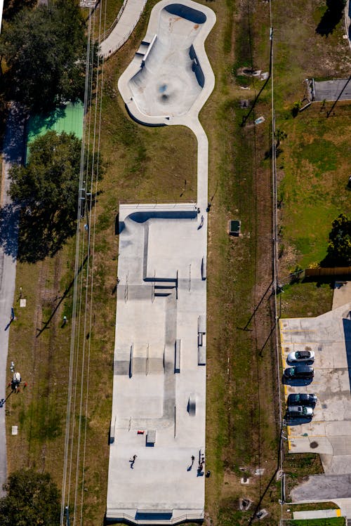 Top View of a Skate Park