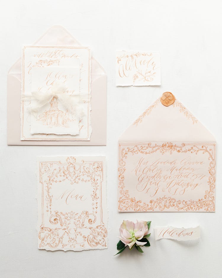 Calligraphy Wedding Invitation