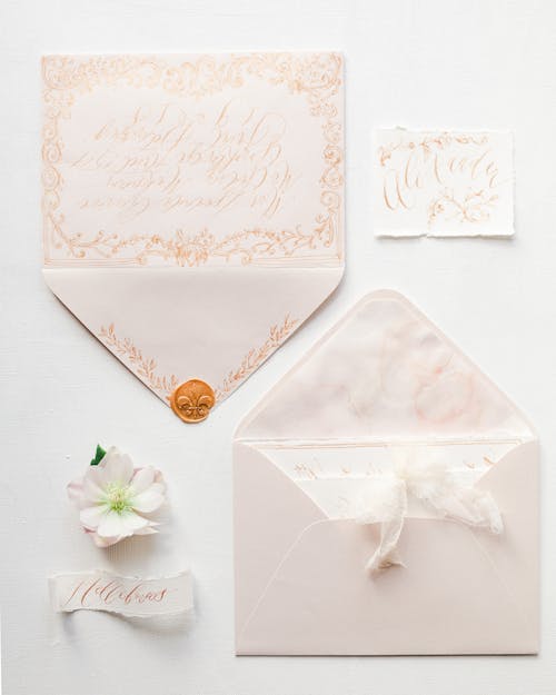 White and Pink Floral Card