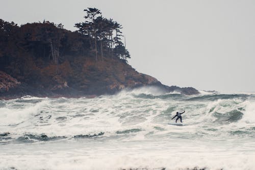 Photo of a Person Surfing