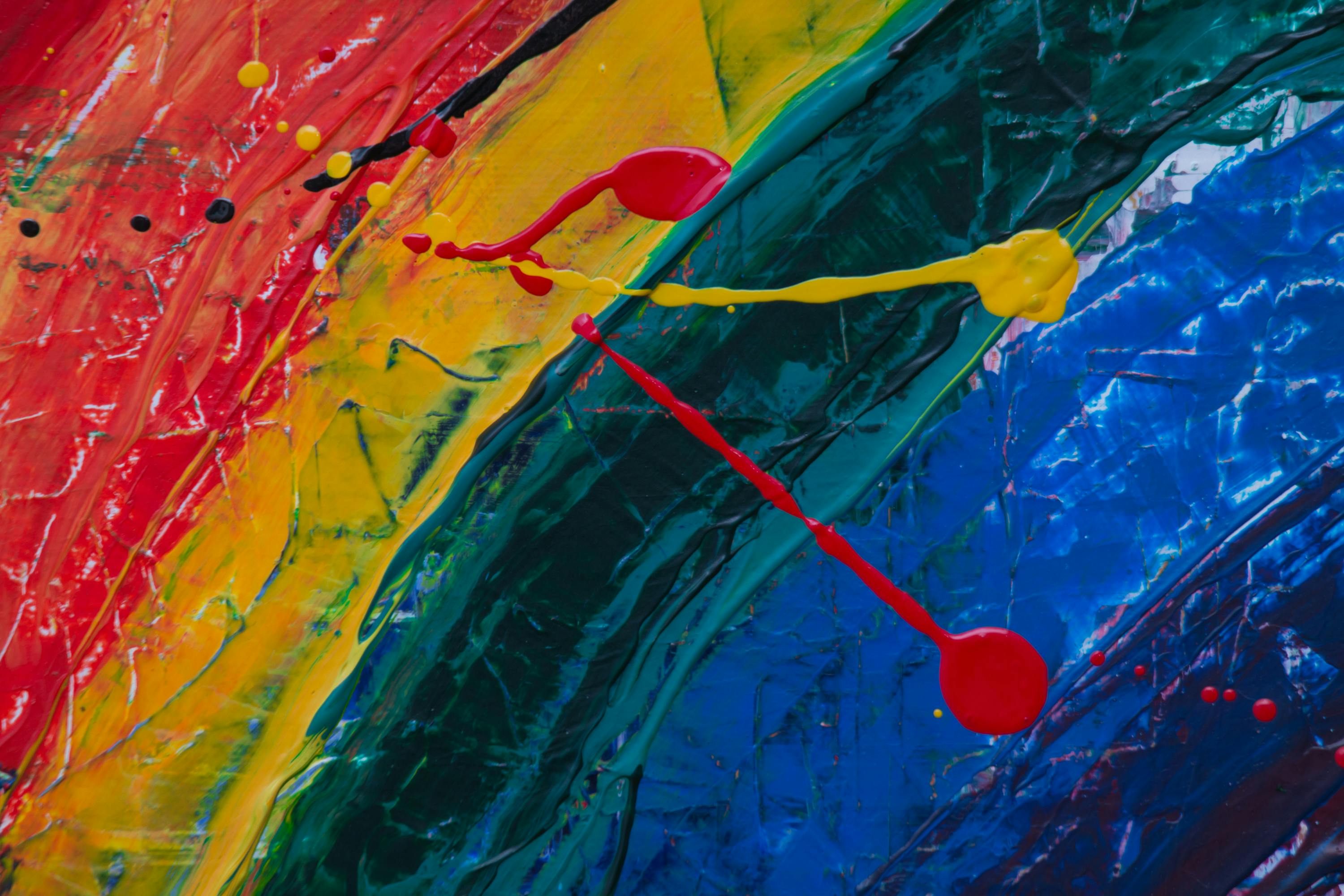 Free stock photo of abstract expressionism, abstract painting, acrylic paint