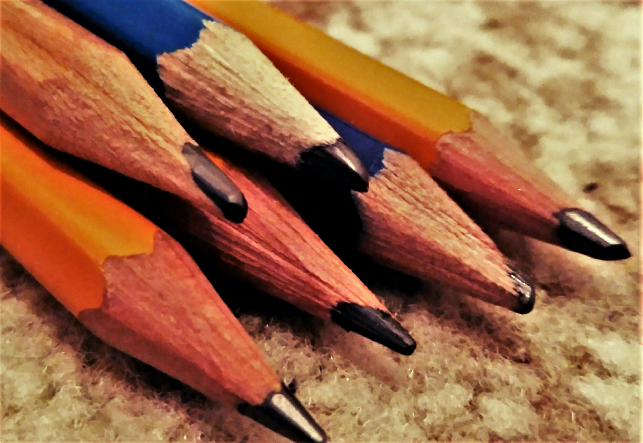 Free stock photo of colored, drawing, pencil