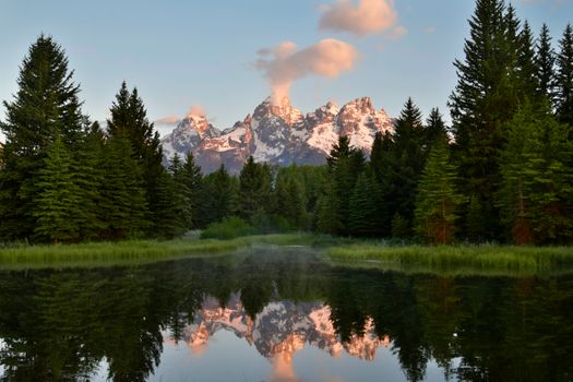 Scenic View of the Teton Range 