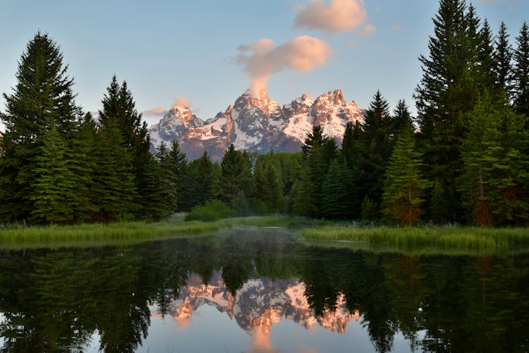 Scenic View Of The Teton Range 