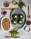 Preparation for stuffed zucchinis