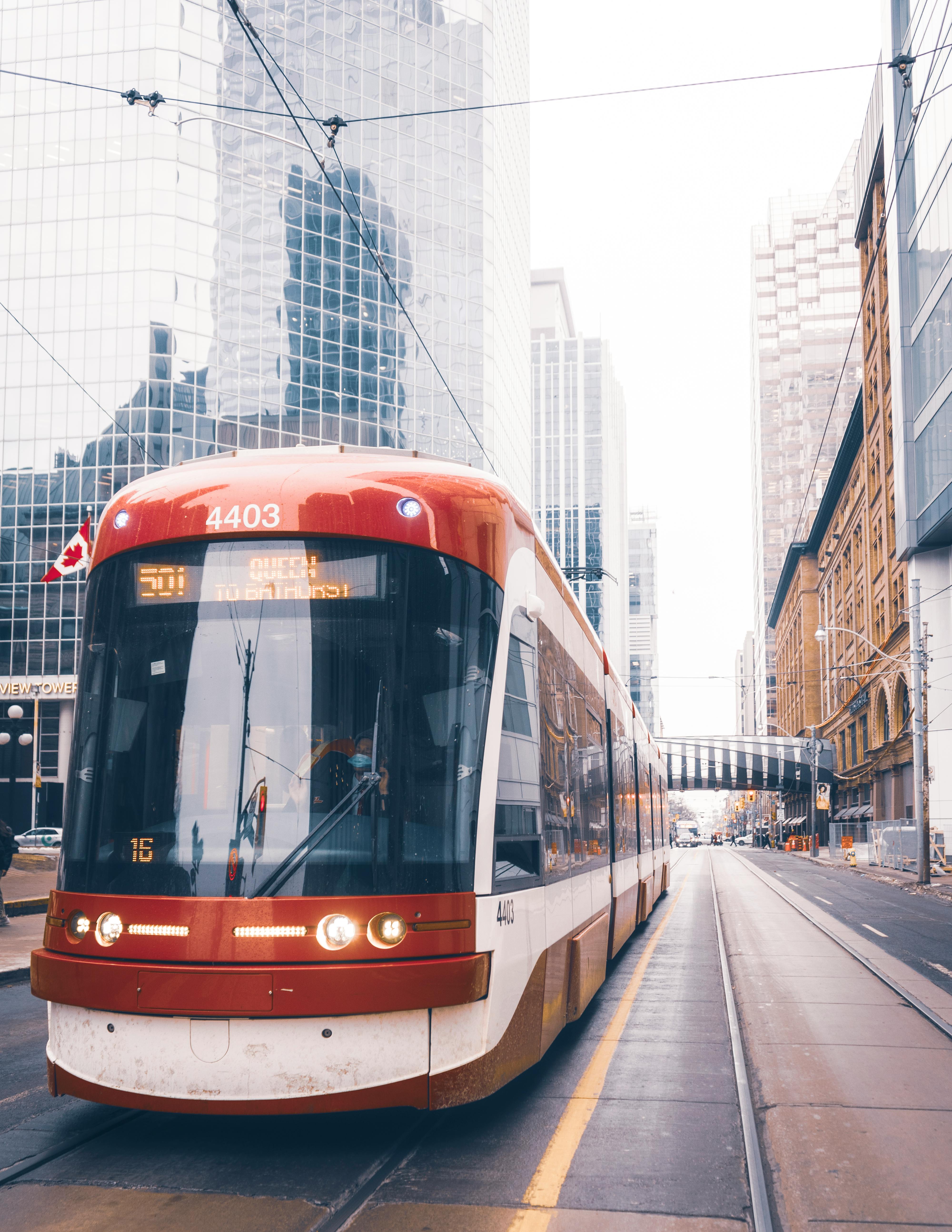 tram in the city